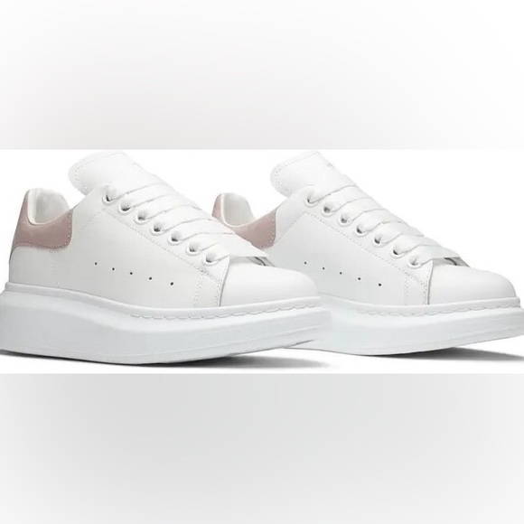 Alexander McQueen Women's Oversized Suede
Heel Detail Sneakers - Picture 9 of 15